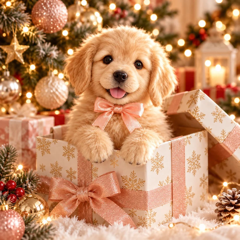 🎄 49% OFF – Golden Buddy™ Realistic Golden Retriever Puppy